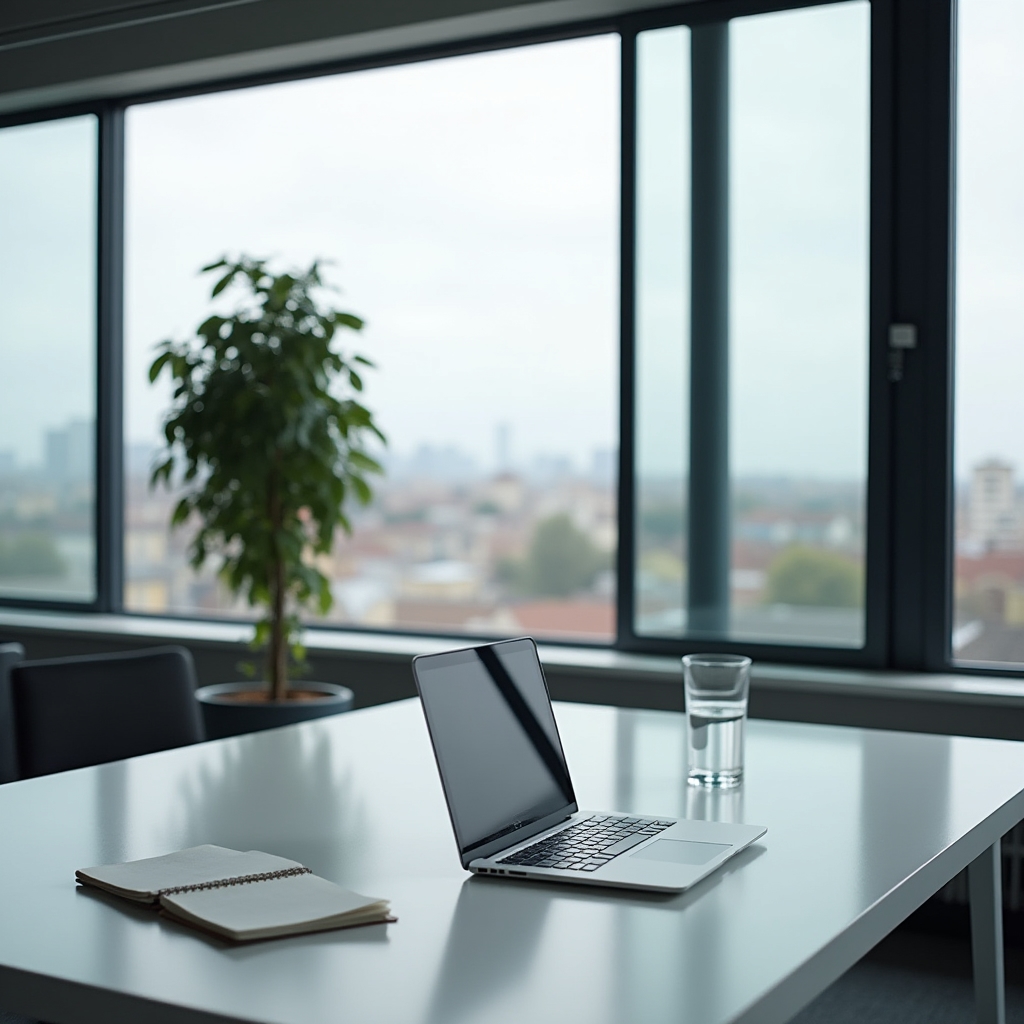Espacio de trabajo en Bilbao con luz natural y ambiente de concentración profesional